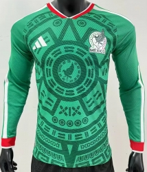 2025 26 Mexico green long sleeves player version soccer jersey